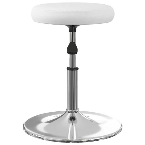 Eetkamerstoelen 2 st kunstleer wit 4