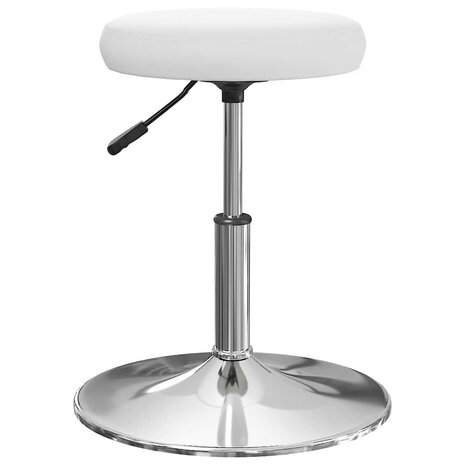 Eetkamerstoelen 2 st kunstleer wit 5