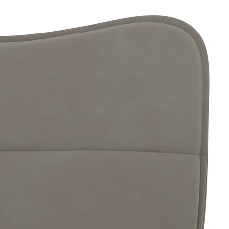 Eetkamerstoelen 2 st fluweel lichtgrijs 7