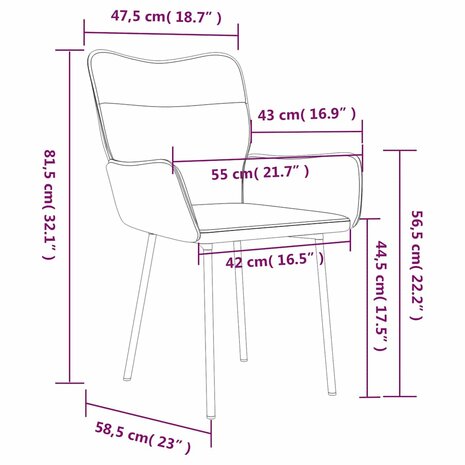 Eetkamerstoelen 2 st fluweel lichtgrijs 9