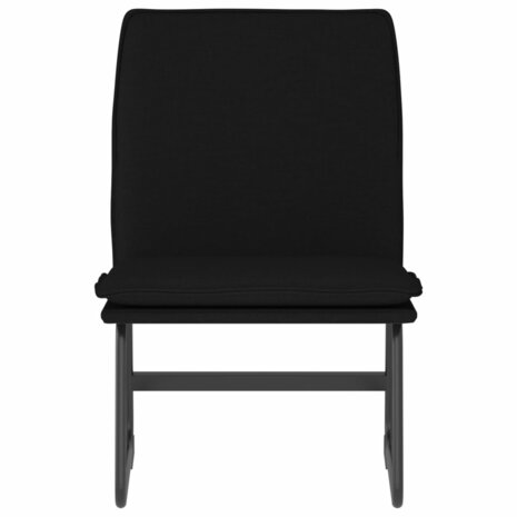 Loungestoel 52x75x76 cm stof zwart 3