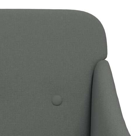 Fauteuil 63x76x80 cm stof donkergrijs 6