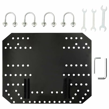 Sneeuwploeg voor ATV 115x38 cm zwart 2
