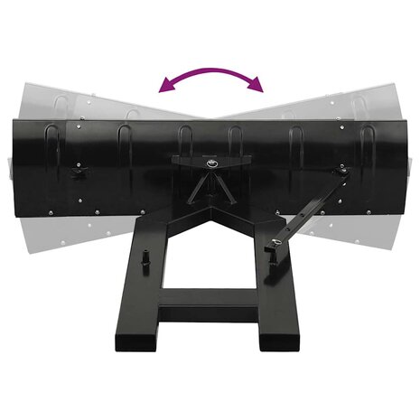 Sneeuwploeg voor heftruck 150x38 cm zwart 9