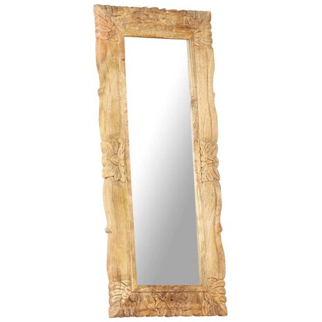 Spiegel 110x50 cm massief mangohout 4