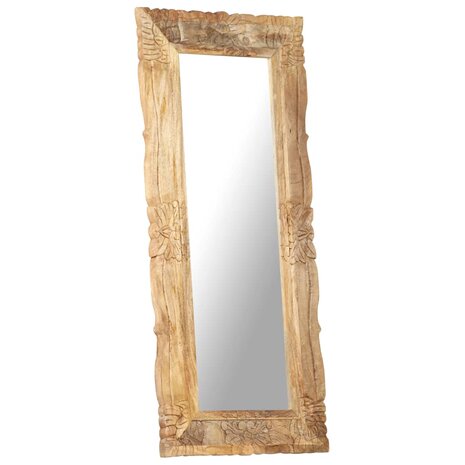 Spiegel 110x50 cm massief mangohout 6