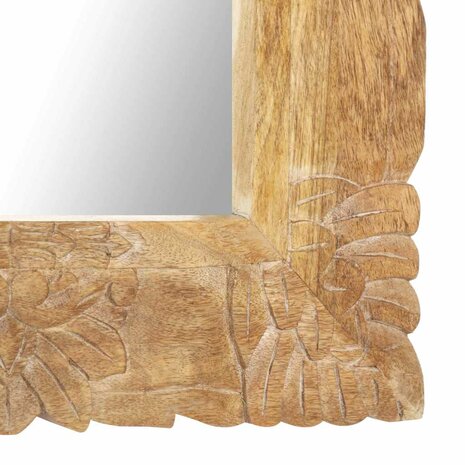 Spiegel 110x50 cm massief mangohout 8