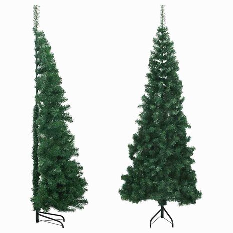 Kunstkerstboom hoek 180 cm PVC groen 2
