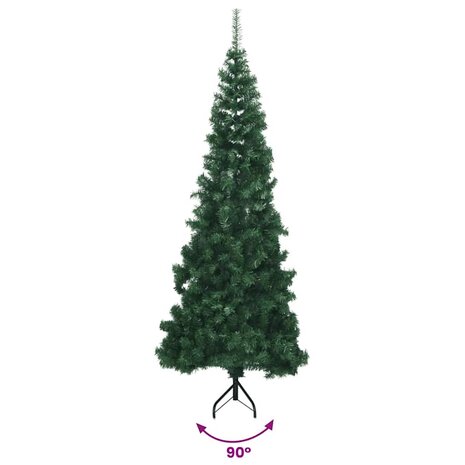 Kunstkerstboom hoek 180 cm PVC groen 9