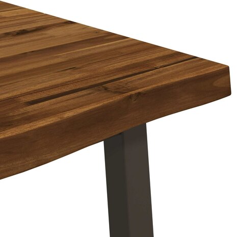 Live Edge Eettafel 90 x 55 x 75 cm Massief Acaciahout 7