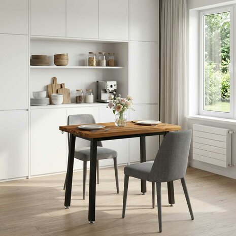 Vierkante Eettafel 90 x 55 x 75 cm Massief Acaciahout 1