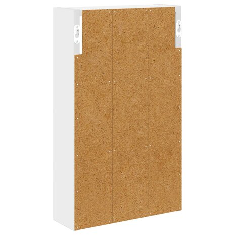 Badkamerwandkast Wit 30 x 10 x 50 cm Geconstrueerd hout 7
