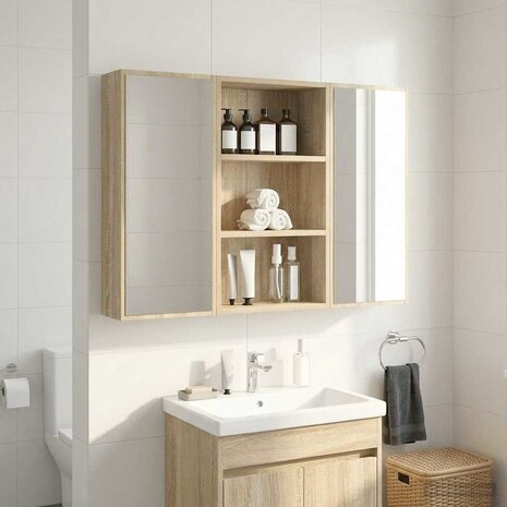 Badkamerwandkast Sonoma Eiken 40 x 16 x 62,5 cm 1