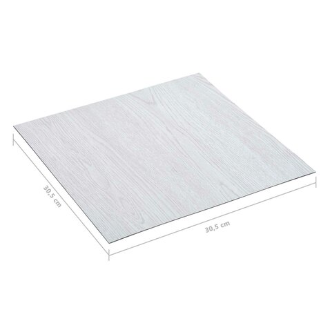 Vloerplanken Wit Hout 5,11 m&sup2; 55 st PVC 5