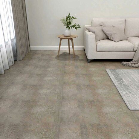 Vloerplanken Donkerbruin en Grijs 5,11 m&sup2; 55 st PVC 1