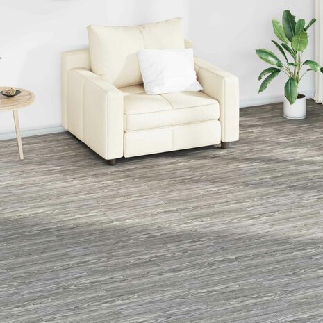 Vloerplanken Donkergrijs 2,51 m&sup2; 18 st PVC 1