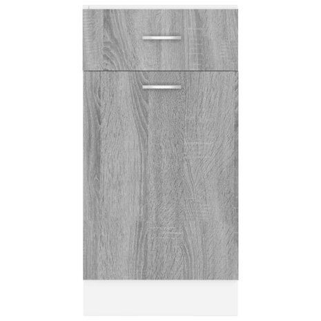 Onderkast met lade Lyon 40x46x81,5 cm bewerkt hout grijs sonoma 5