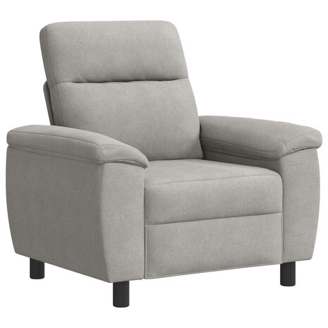 Bank Wolkengrijs 95 x 90 x 95 cm Stof 2