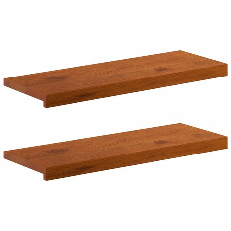 traptreden 2 st 70 x 25 x 2 cm Bruin Massief Eikenhout 2
