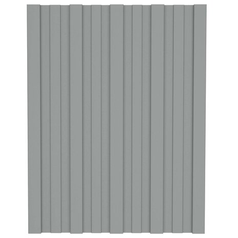 Dakpaneel 12 st Grijs 60 x 45 cm Verzinkt staal 2