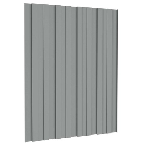 Dakpaneel 36 st Grijs 60 x 45 cm Verzinkt staal 4