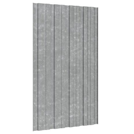 Dakpaneel 12 st zilver 80 x 45 cm Verzinkt staal 4
