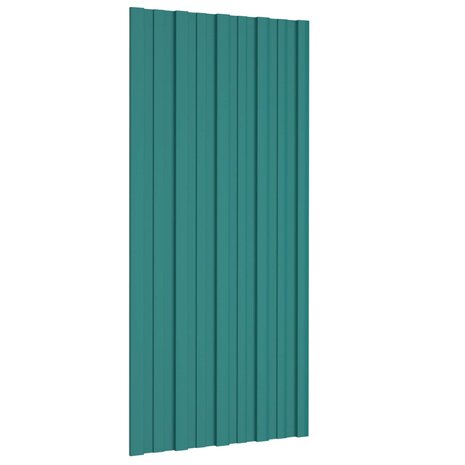 Dakpaneel 36 st Groen 100 x 45 cm Verzinkt staal 1