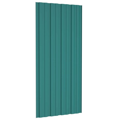 Dakpaneel 36 st Groen 100 x 45 cm Verzinkt staal 4