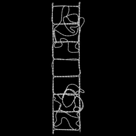 Kerstfiguur kerstman op ladder opvouwbaar 552 LED's 50x200 cm 4