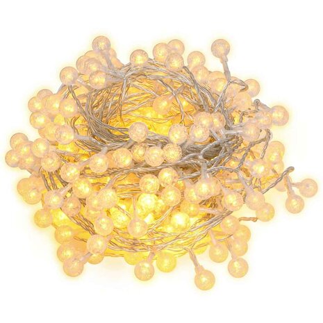 Lichtsnoer met 200 LED's 8 functies warmwit 20 m 4