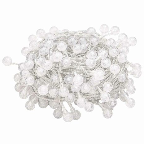 Lichtsnoer met 200 LED's 8 functies warmwit 20 m 6