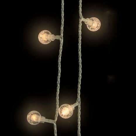 Lichtsnoer met 200 LED's 8 functies warmwit 20 m 8
