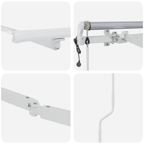 Luifel Frame 4x3 m Automatische Terugrol Aluminium 6