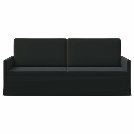 3-Zitsbank Zwart 190 x 81 x 82 cm fluweel 3