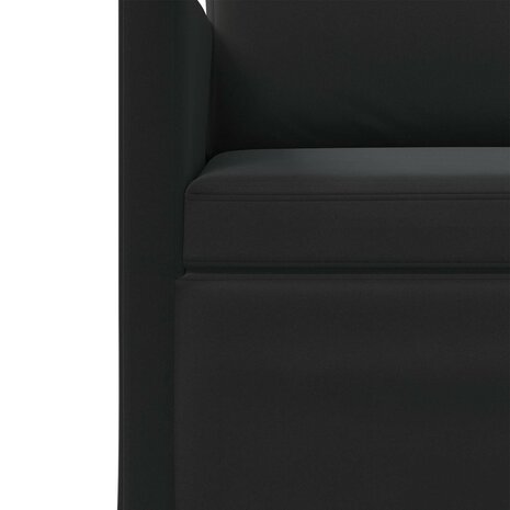 3-Zitsbank Zwart 190 x 81 x 82 cm fluweel 6