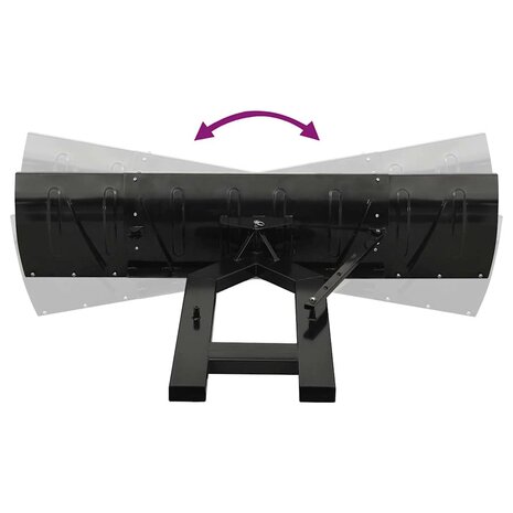 Sneeuwploeg voor heftruck 200x48 cm zwart 9