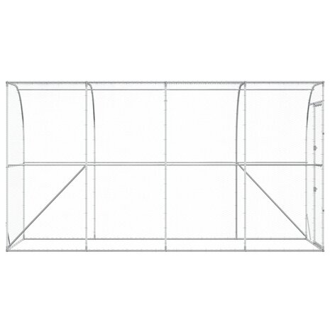 Kippenhok Tegen de Muur zilver 600 x 150 x 215 cm 5