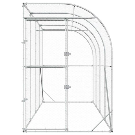 Kippenhok Tegen de Muur zilver 600 x 150 x 215 cm 4