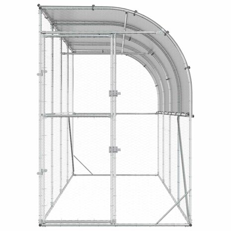 Kippenhok Tegen de Muur zilver 600 x 150 x 215 cm 4