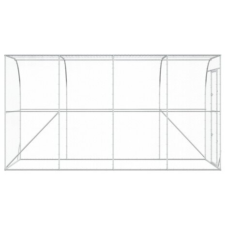 Kippenhok Tegen de Muur zilver 600 x 150 x 215 cm 5