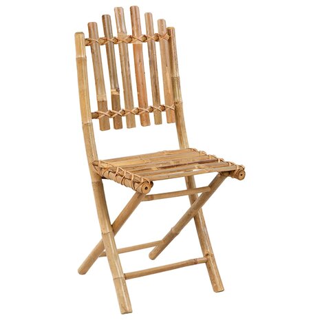 Vouwbare tuin eetset 3 st Naturel Bamboe 3