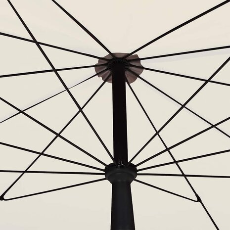 Parasol met paal 200x130 cm zandkleurig 3