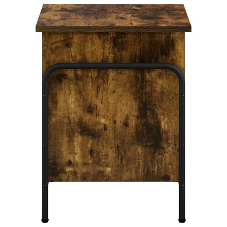 Opbergbox Gerookt eiken 80 x 40 x 49,5 cm Bewerkt hout 4