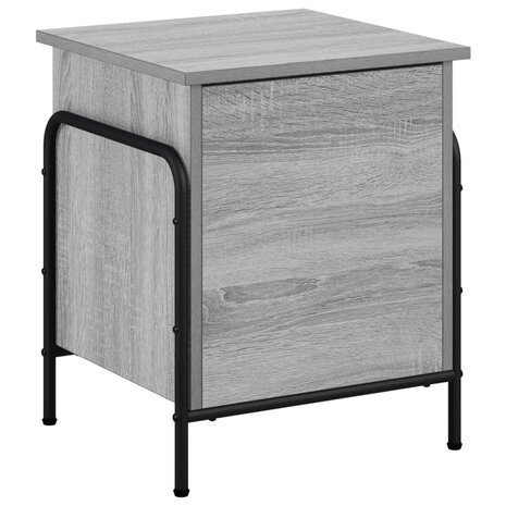 Opbergbox Grijs Sonoma 80 x 40 x 49,5 cm Bewerkt hout 5