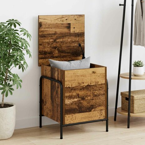 Opbergbox Oud hout 80 x 40 x 49,5 cm Bewerkt hout 1