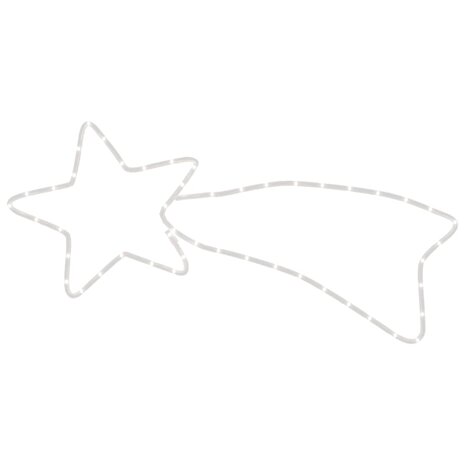 Kerstfiguur Ster met 48 warmwitte LED's 65x28 cm 5
