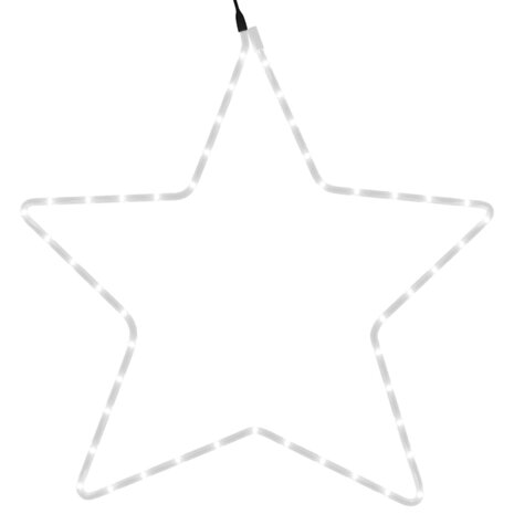 Kerstfiguur ster met 48 warmwitte LED's 56 cm 5