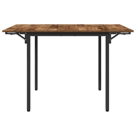 Uitschuifbare eettafel 120 x 81,5 x 75 cm Bewerkt hout Oud hout 6