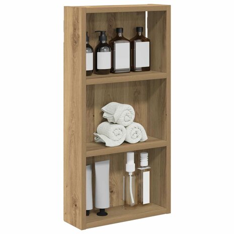 Badkamerwandkast Artisanaal eiken 30 x 10 x 60,5 cm 3