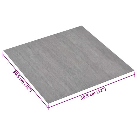 Zelfklevende Vloerplanken Grijs en Hout 30,5 x 30,5 cm 20 st 6